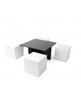 Mesa mecano (mesa + puffs)
