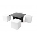 Mesa mecano (mesa + puffs)