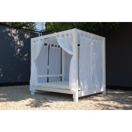 Cama Balinesa blanca 170