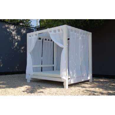 Cama Balinesa blanca 170
